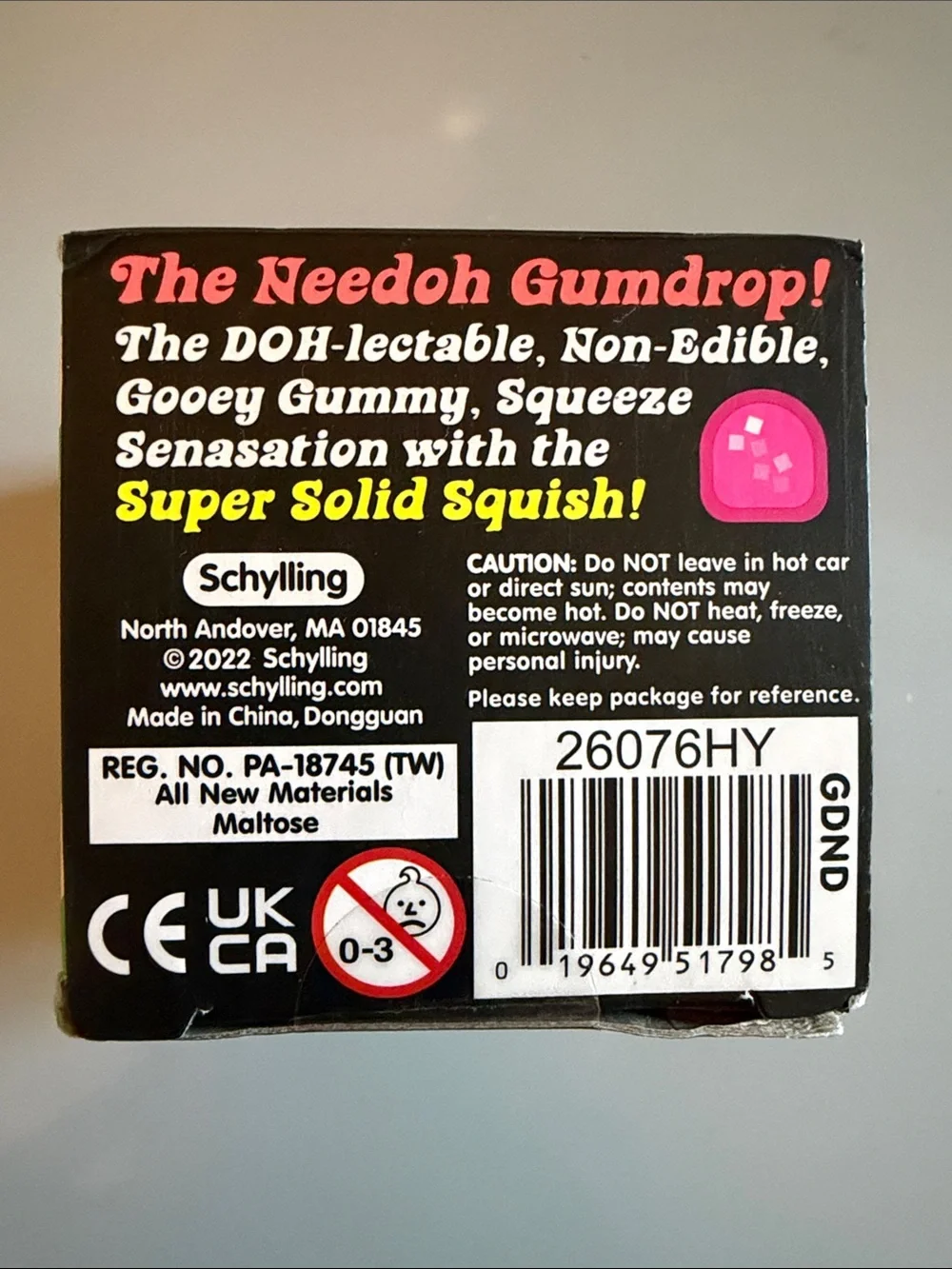 Authentic NEE DOH Gumdrop- Purple